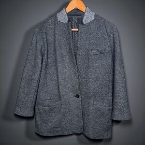 MASSIMO DUTTI JAPANESE FABRIC GRAY BLAZER COAT – SIZE SMALL FIT see listing